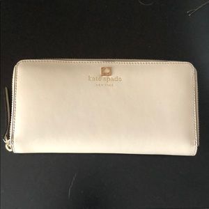 Kate Spade large wallet in nude